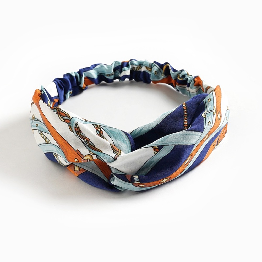 4 FOR $15 Silk satin print flower knot elastic Hair band . Twist Turban - Picture 2 of 9